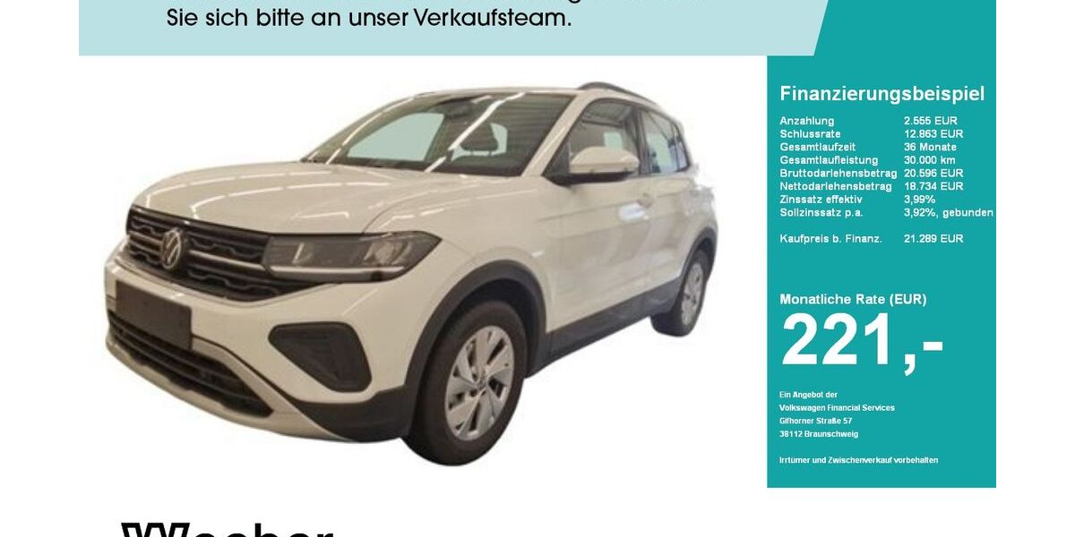 VW T-Cross 4.391 km 21.289 &euro; Weil der Stadt 71263