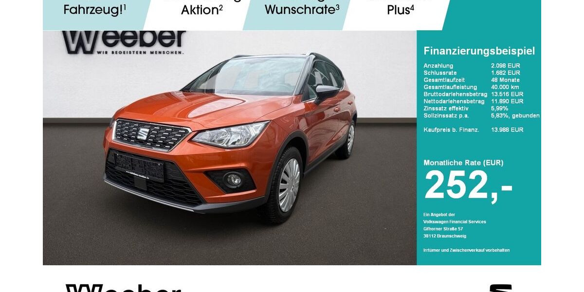 Seat Arona 65.021 km 13.490 &euro; Weil der Stadt 71263