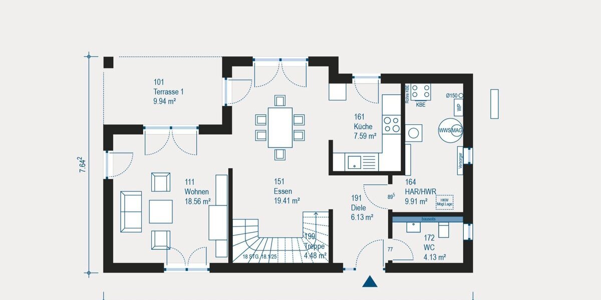 Individuelle Stadtvilla in Stuttgart - Eleganz trifft auf flexible Planung und modernste Technik - Villa Stuttgart Birkach | Angebot:27346744