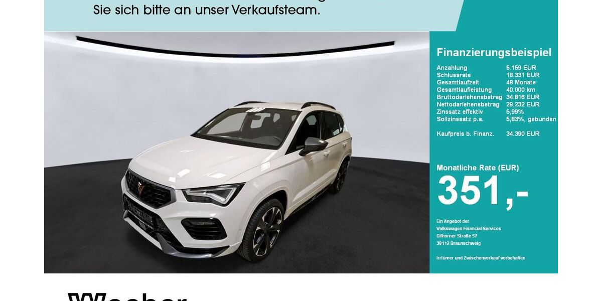Cupra Ateca 32.660 km 34.390 &euro; Herrenberg 71083