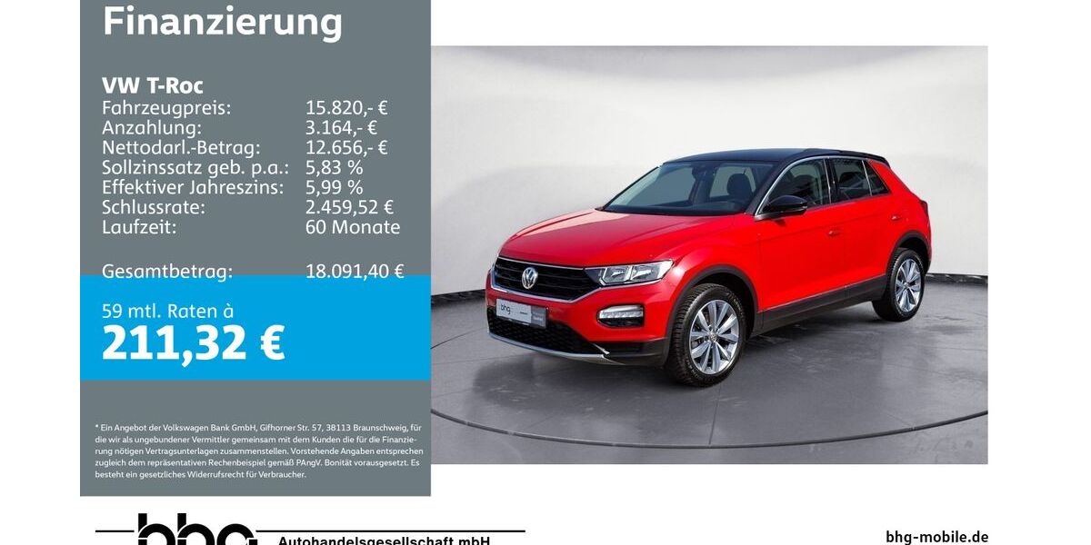 VW T-Roc 52.223 km 14.720 &euro; Mössingen 72116