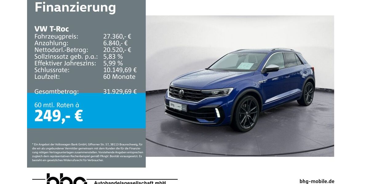 VW T-Roc 70.150 km 27.360 &euro; Mössingen 72116