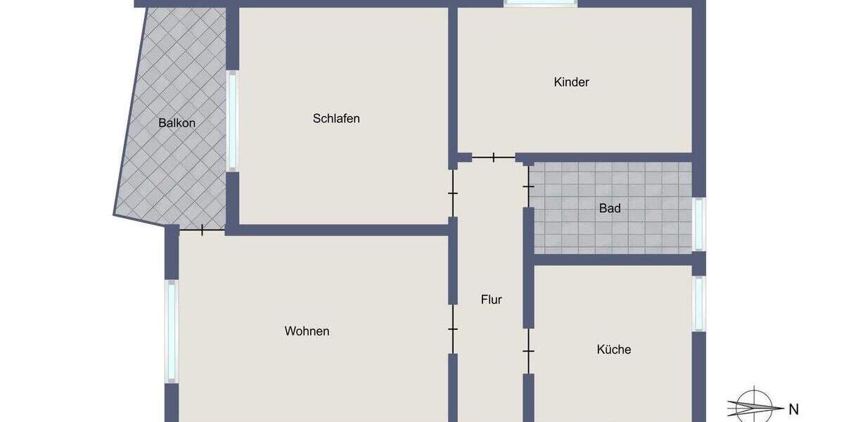 Etagenwohnung Leinfelden-Echterdingen Leinfelden - 3 Zimmer, 57 m&sup2;, 289.000&euro; | Angebot:25769133