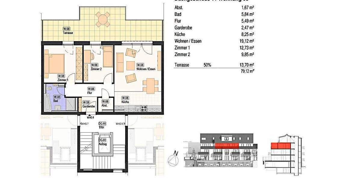 Etagenwohnung Nürtingen / Neckarhausen Neckarhausen - 3 Zimmer, 82 m&sup2;, 536.000&euro; | Angebot:25732741