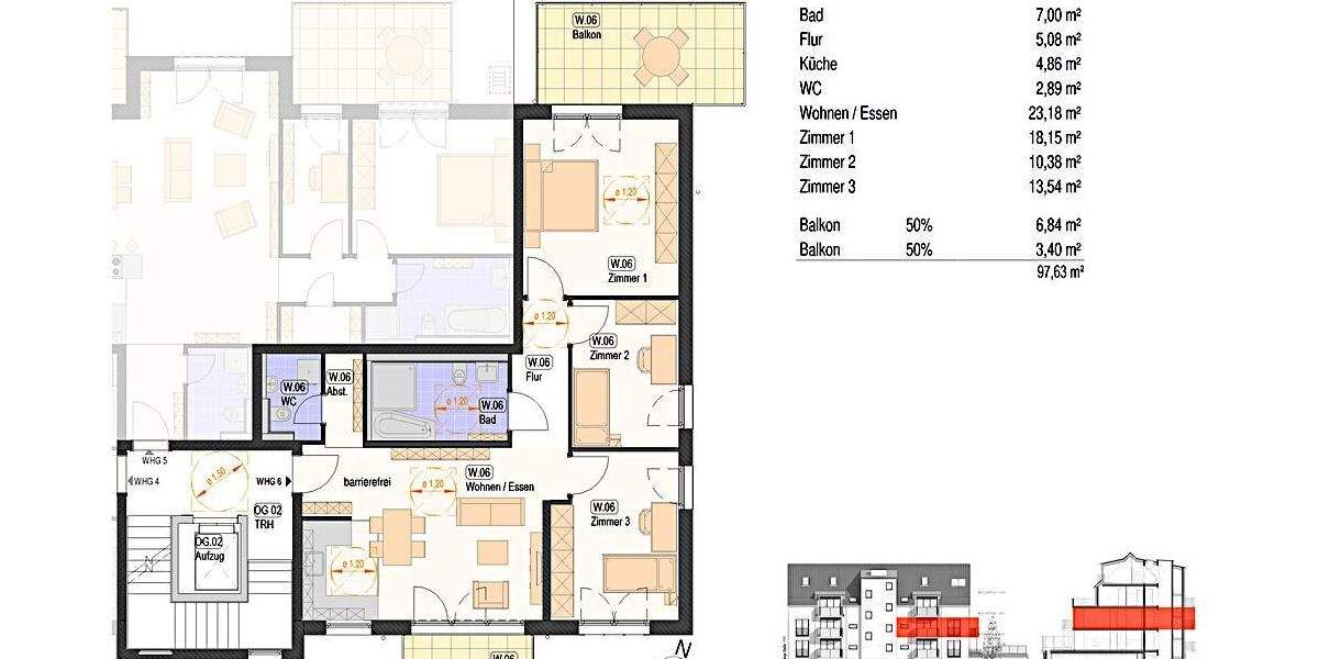 Etagenwohnung Nürtingen / Neckarhausen Neckarhausen - 3 Zimmer, 82 m&sup2;, 536.000&euro; | Angebot:25732741