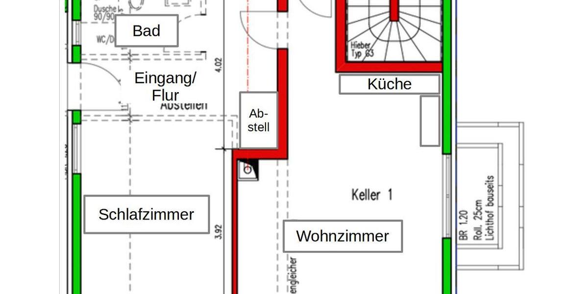 Etagenwohnung Reutlingen Altenburg - 2.5 Zimmer, 60 m&sup2;, 765&euro; | Angebot:26448414