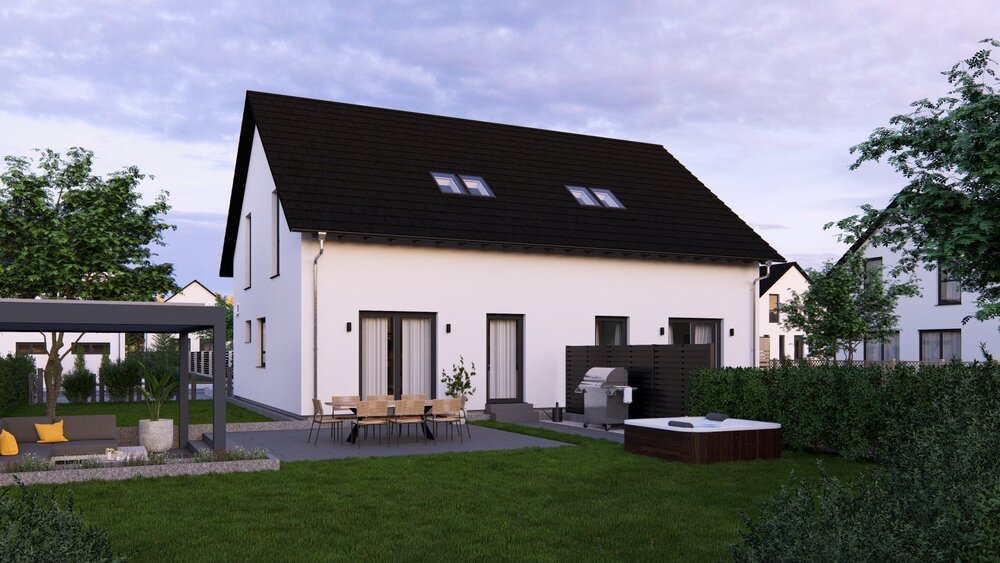 ? Gemeinsam bauen statt doppelt kaufen - Ihr Zuhause mit Bauplatz für mehrere Generationen! - Doppelhaushälfte Hildrizhausen | Angebot:27499766