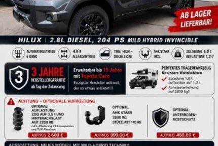 Toyota Hilux 1.550 km 59.990 &euro; Metzingen(NH) 72555