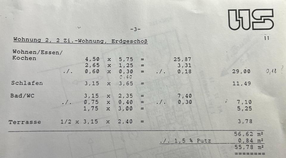 Terrassenwohnung Eutingen im Gäu - 2 Zimmer, 56 m&sup2;, 187.000&euro; | Angebot:25550943