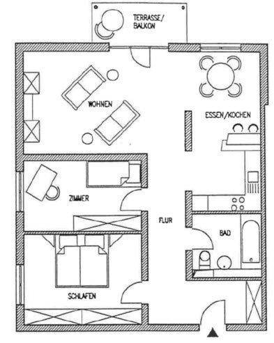 Etagenwohnung Bad Urach - 3 Zimmer, 88 m&sup2;, 970&euro; | Angebot:25964639