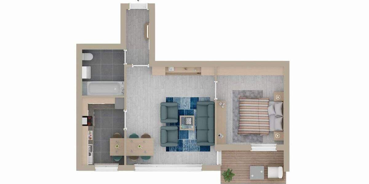 Etagenwohnung Stuttgart Rohr - 2 Zimmer, 53 m&sup2;, 219.000&euro; | Angebot:25737254