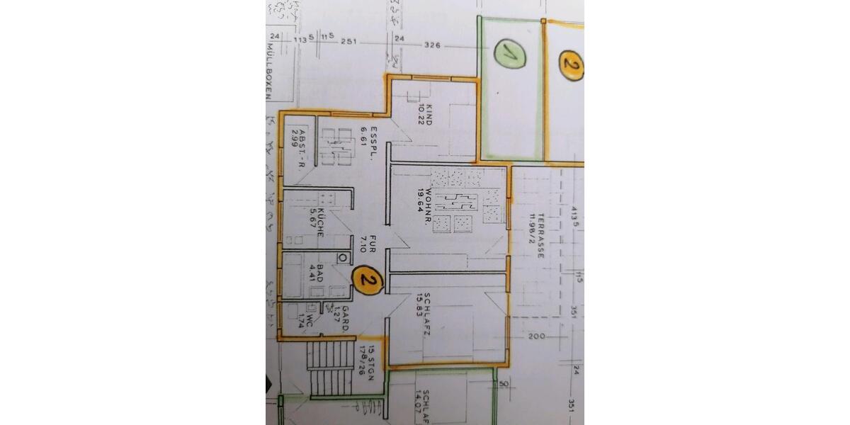 Etagenwohnung Reutlingen Orschel-Hagen - 3.5 Zimmer, 80 m&sup2;, 298.000&euro; | Angebot:26123044