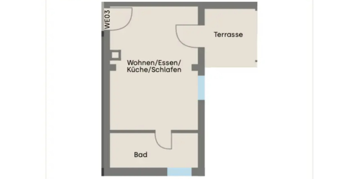 Erdgeschoßwohnung Aichtal - 1 Zimmer, 33 m&sup2;, 760&euro; | Angebot:25396856