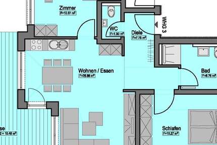 Wohnung Horb am Neckar - 3.5 Zimmer, 82 m&sup2;, 349.800&euro; | Angebot:26583909