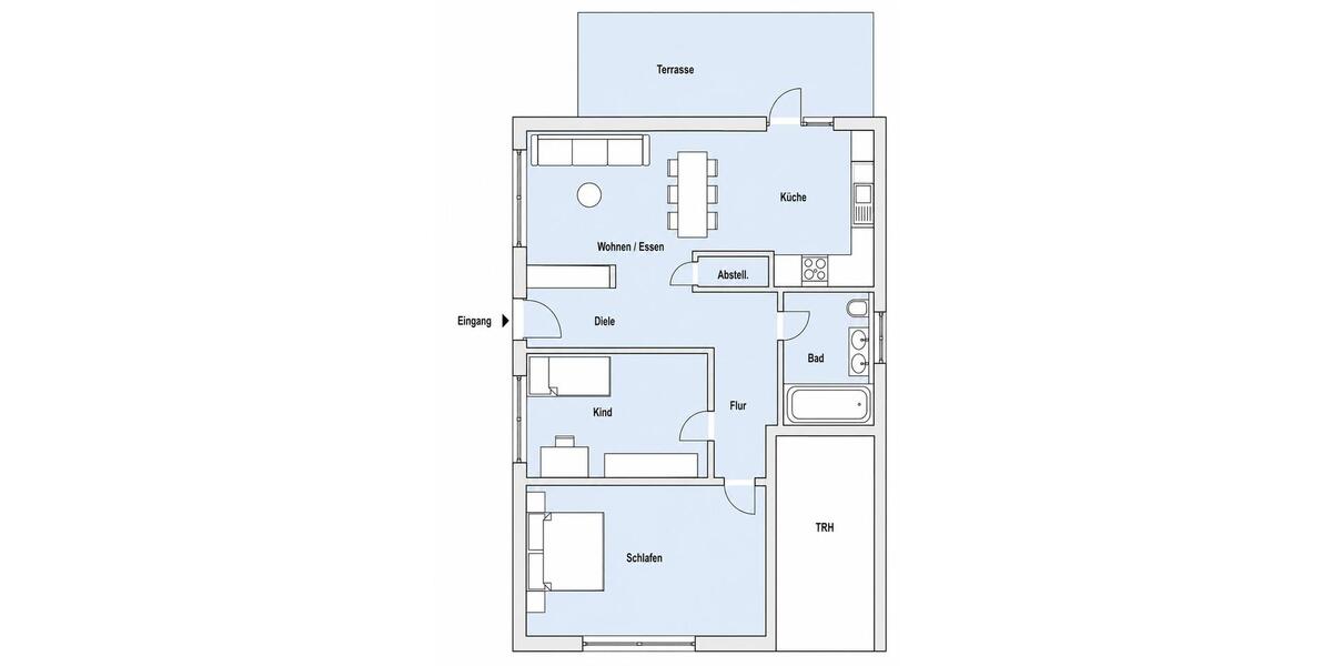 Terrassenwohnung Sindelfingen Darmsheim - 3 Zimmer, 73 m&sup2;, 1.300&euro; | Angebot:26641217