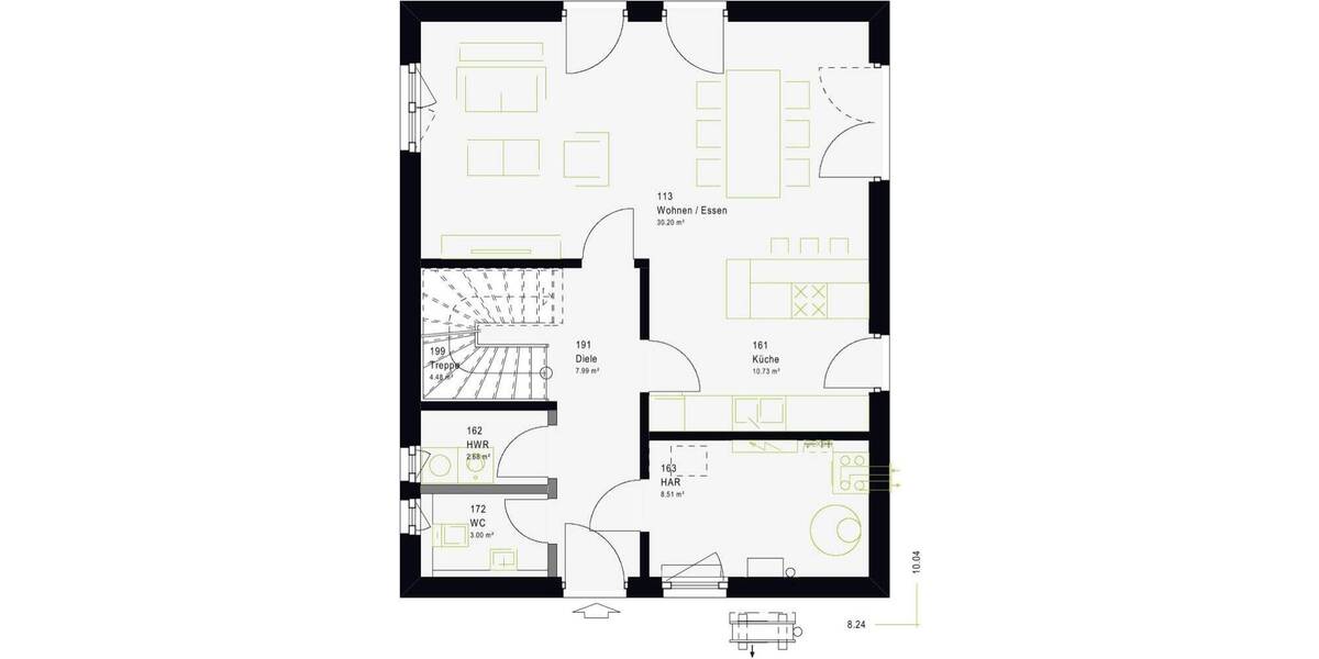 Einfamilienhaus Horb am Neckar Mühringen - 4 Zimmer, 134 m&sup2;, 417.029&euro; | Angebot:25997296
