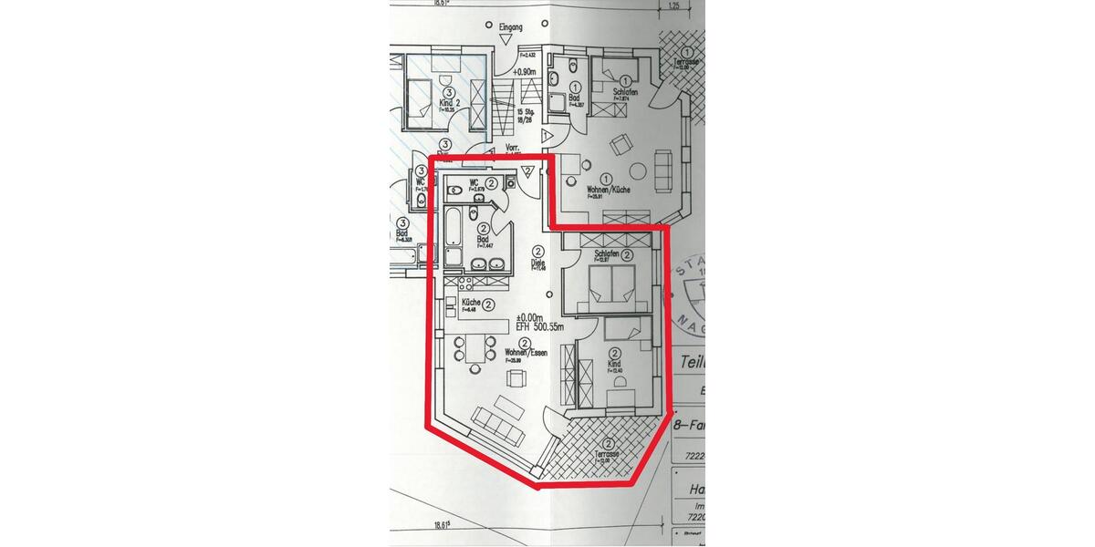 Erdgeschoßwohnung Ebhausen - 3.5 Zimmer, 80 m&sup2;, 219.999&euro; | Angebot:25143021
