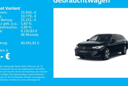 VW Passat Variant 22.929 km 35.930 &euro; Stuttgart-Wangen 70188