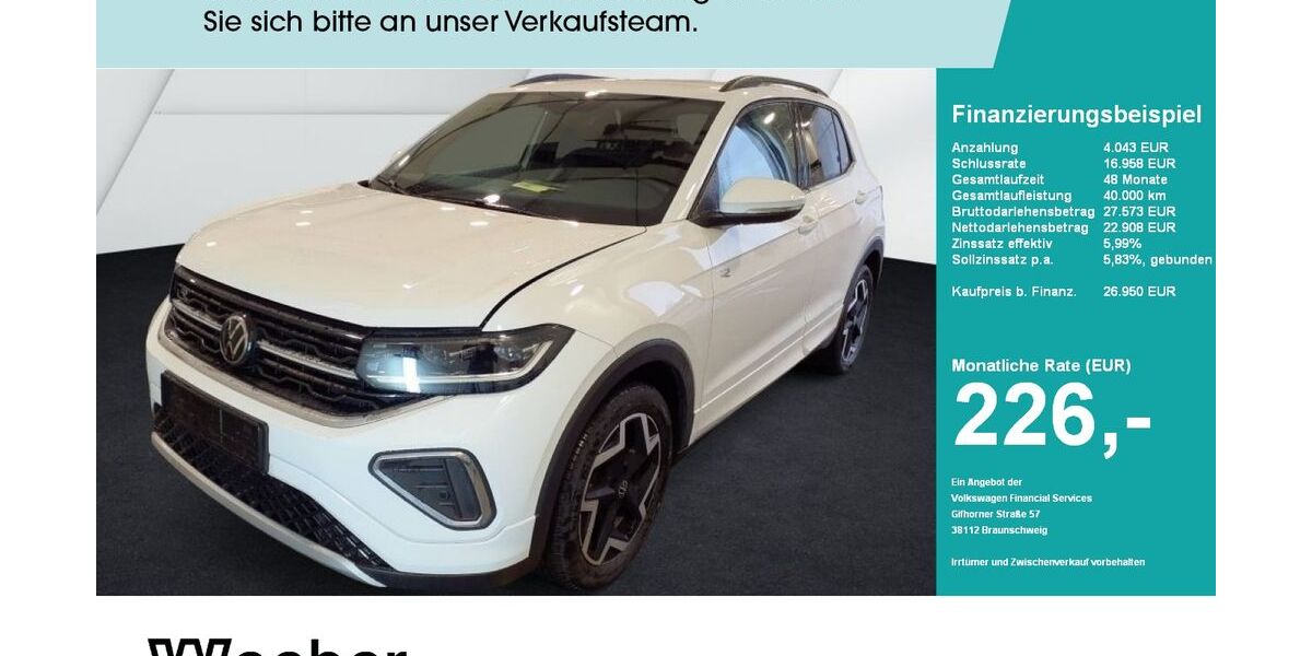 VW T-Cross 14.724 km 26.949 &euro; Weil der Stadt 71263