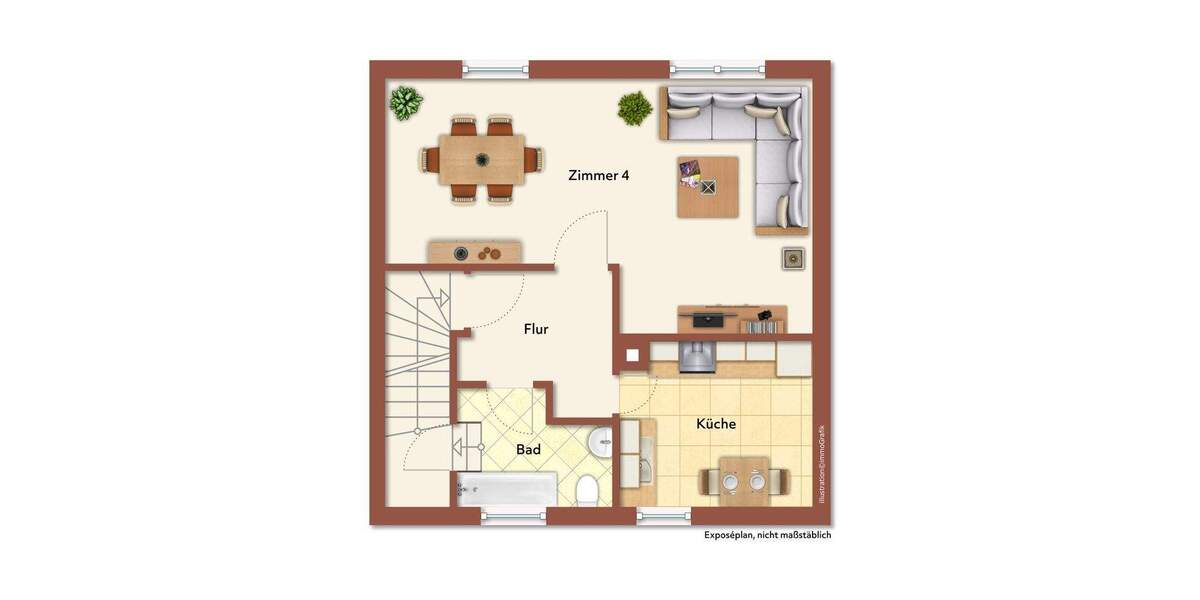 Reihenmittelhaus Reutlingen Römerschanze - 4 Zimmer, 86 m&sup2;, 265.000&euro; | Angebot:25915986