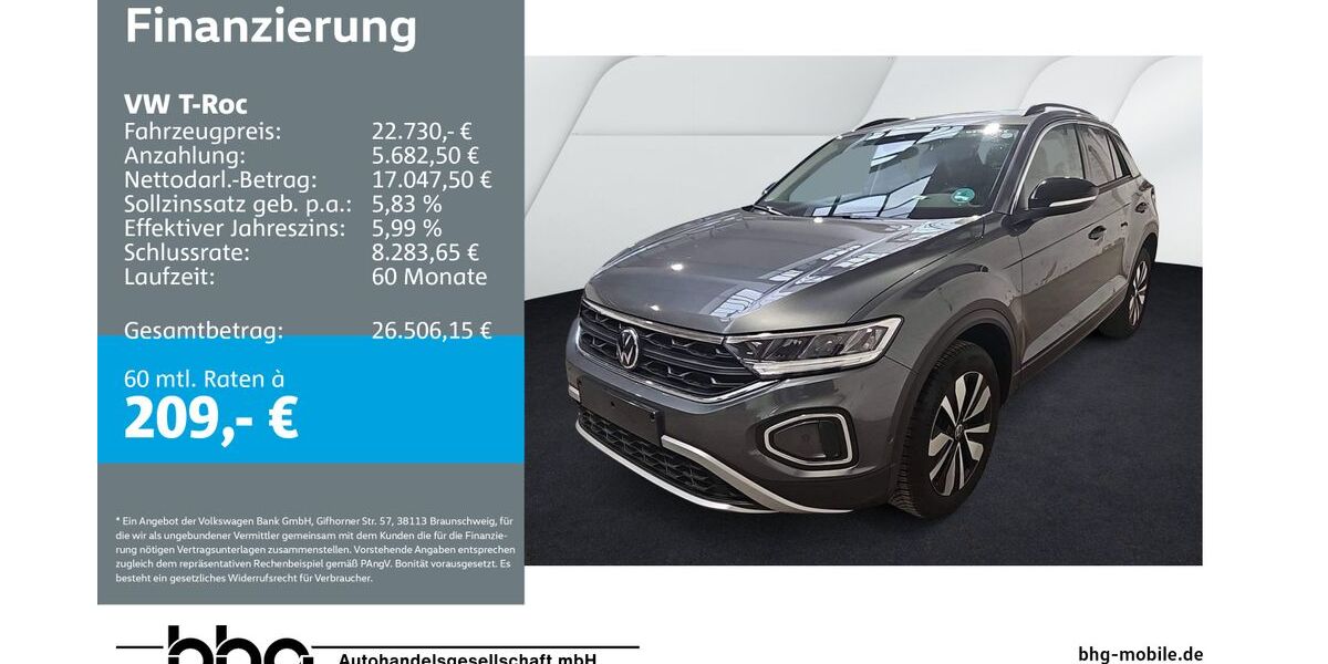 VW T-Roc 25.487 km 22.730 &euro; Reutlingen 72770