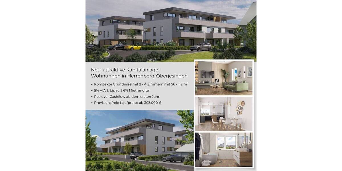Terrassenwohnung Herrenberg Oberjesingen - 3 Zimmer, 87 m&sup2;, 450.000&euro; | Angebot:25732883