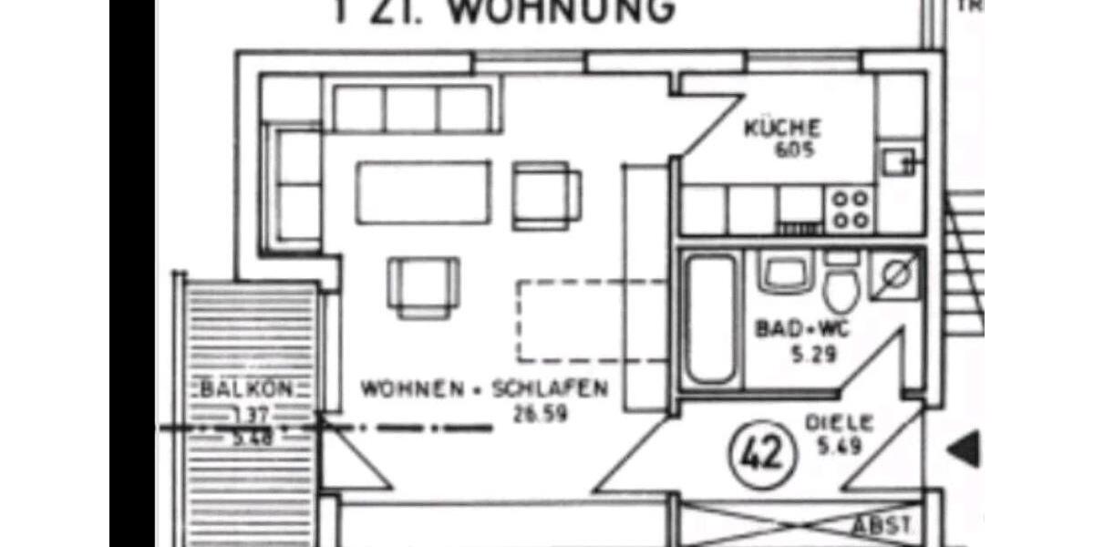 Etagenwohnung Rohrdorf - 1 Zimmer, 46 m&sup2;, 142.000&euro; | Angebot:26851536