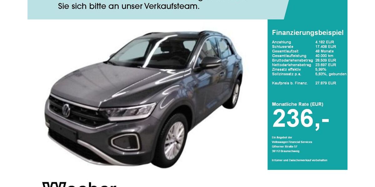 VW T-Roc 4.706 km 27.768 &euro; Herrenberg 71083