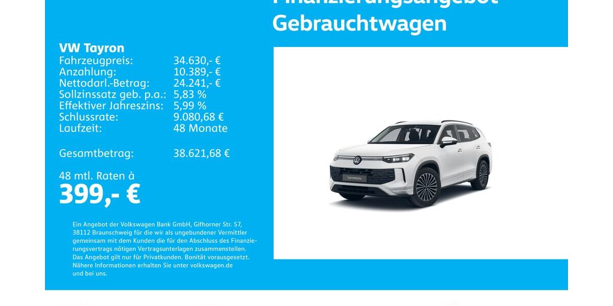 VW Tayron 26.181 km 34.630 &euro; Stuttgart-Wangen 70188