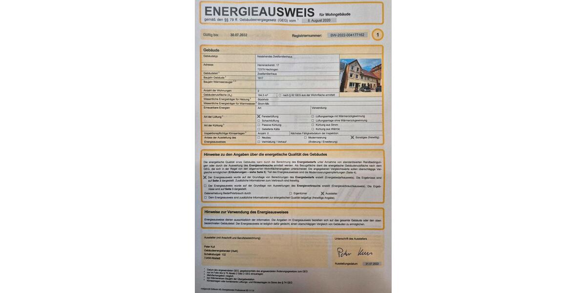 Einfamilienhaus Hechingen - 7 Zimmer, 185 m&sup2;, 219.000&euro; | Angebot:26591958