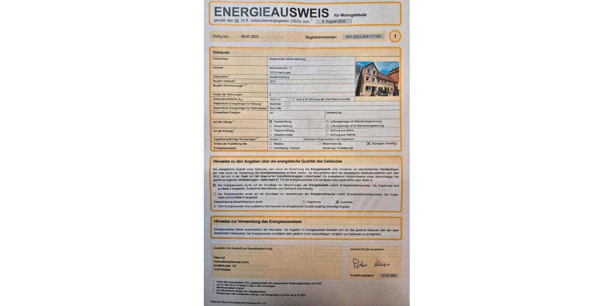 Einfamilienhaus Hechingen - 7 Zimmer, 185 m&sup2;, 219.000&euro; | Angebot:26626733