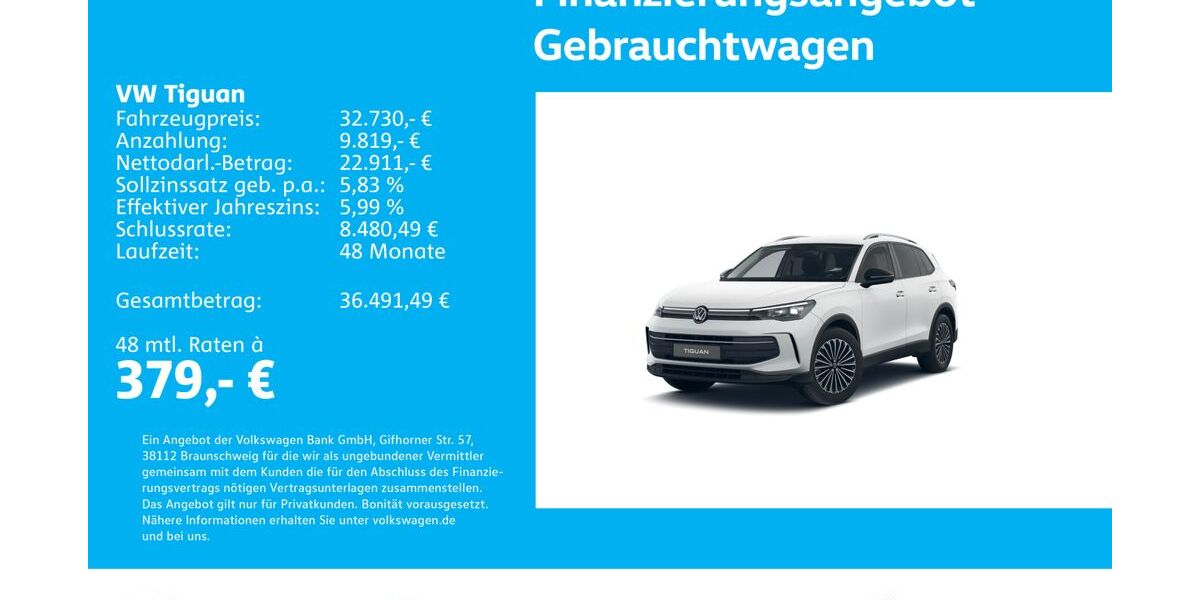 VW Tiguan 17.428 km 32.730 &euro; Stuttgart-Wangen 70188