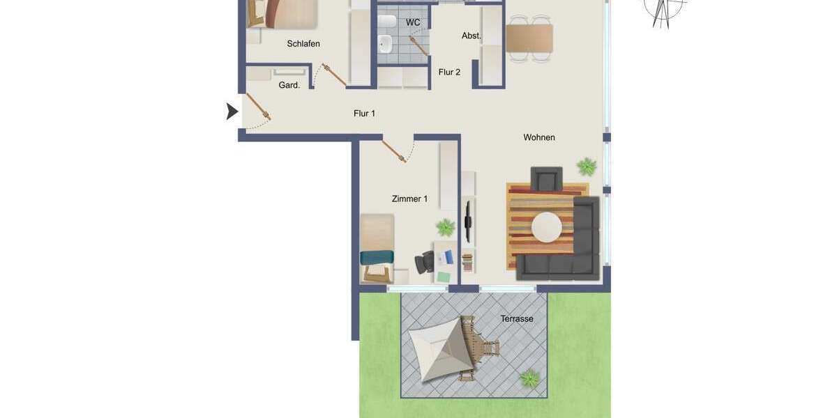Etagenwohnung Gärtringen - 3.5 Zimmer, 87 m&sup2;, 575.500&euro; | Angebot:25274690