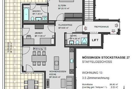 Wohnung Mössingen - 3.5 Zimmer, 115 m&sup2;, 679.900&euro; | Angebot:19786102