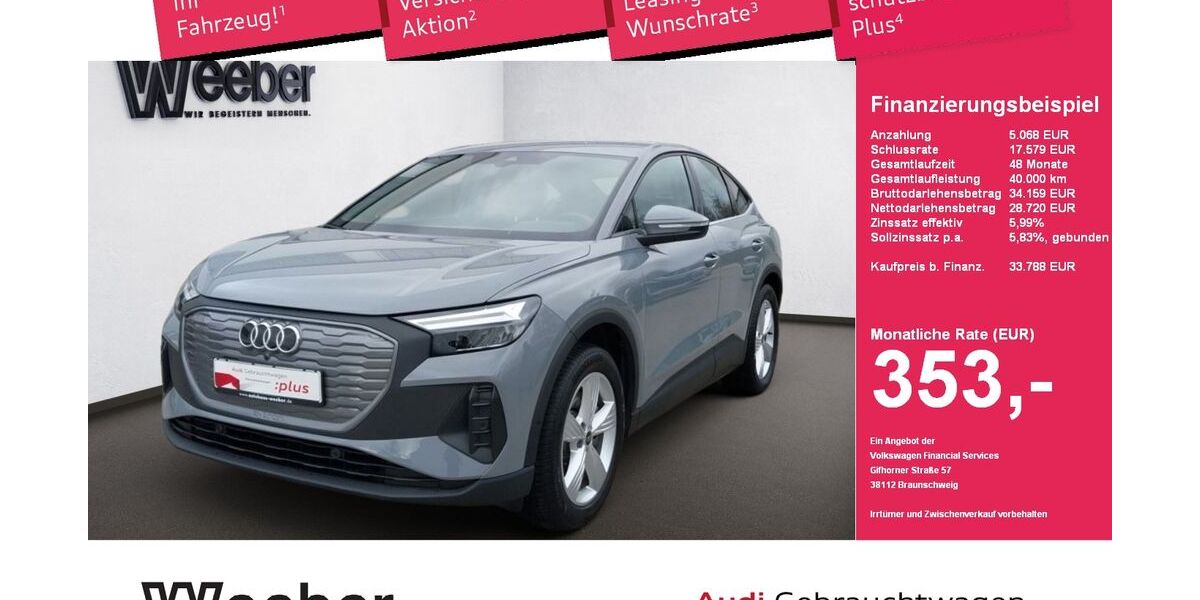 Audi Q4 e-tron 21.352 km 33.688 &euro; Herrenberg 71083