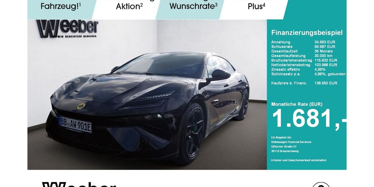 Lotus Emeya 2.900 km 135.900 &euro; Herrenberg 71083