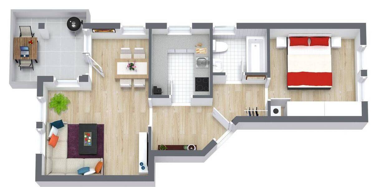 Etagenwohnung Metzingen - 2 Zimmer, 53 m&sup2;, 178.000&euro; | Angebot:25984319