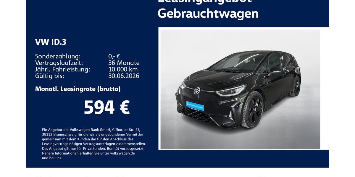 VW ID.3 4.014 km 40.930 &euro; Stuttgart-Wangen 70188