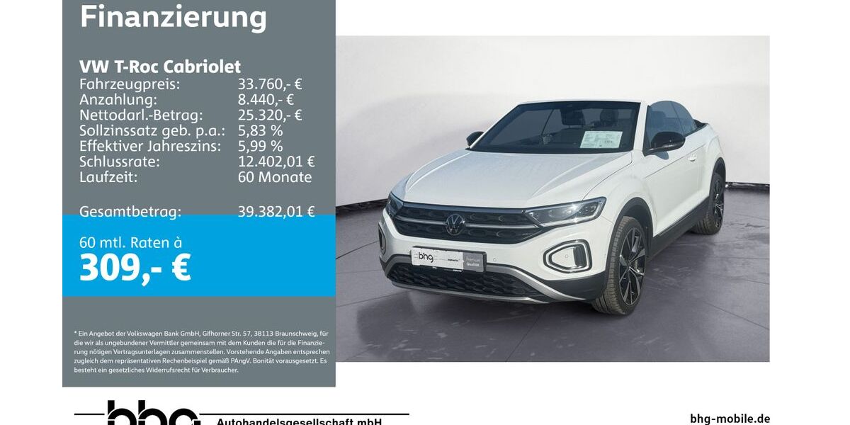 VW T-Roc 11.591 km 32.390 &euro; Mössingen 72116