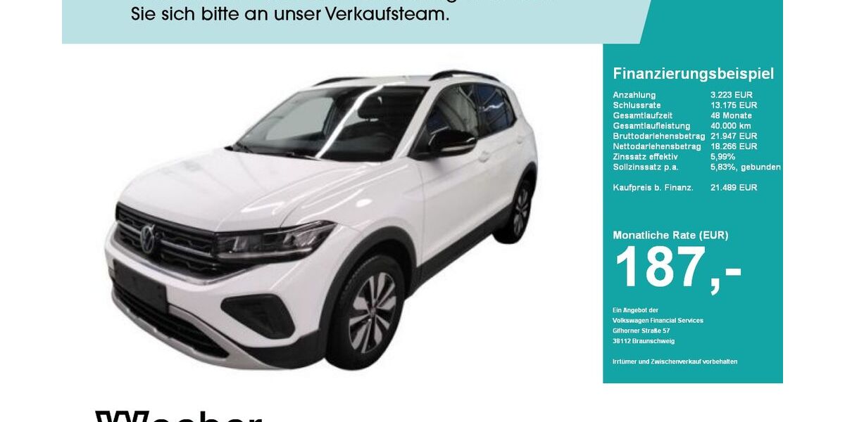 VW T-Cross 8.324 km 21.378 &euro; Herrenberg 71083