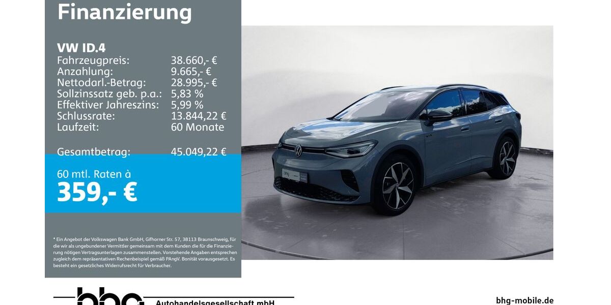 VW ID.4 24.242 km 38.660 &euro; Reutlingen 72770