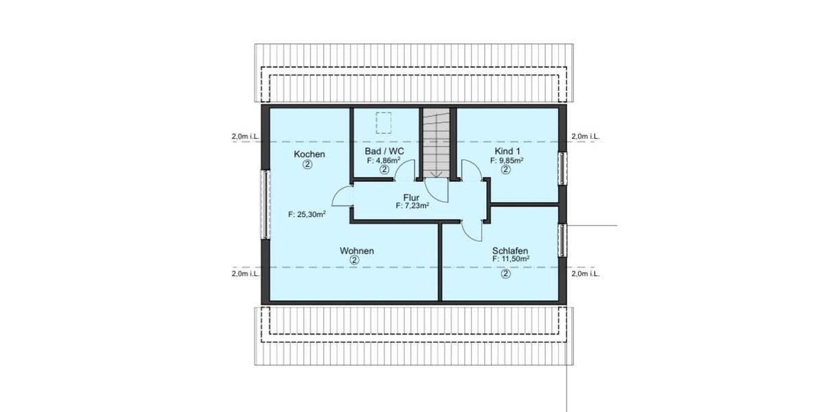Dachgeschoßwohnung Metzingen - 3 Zimmer, 60 m&sup2;, 225.000&euro; | Angebot:25022261