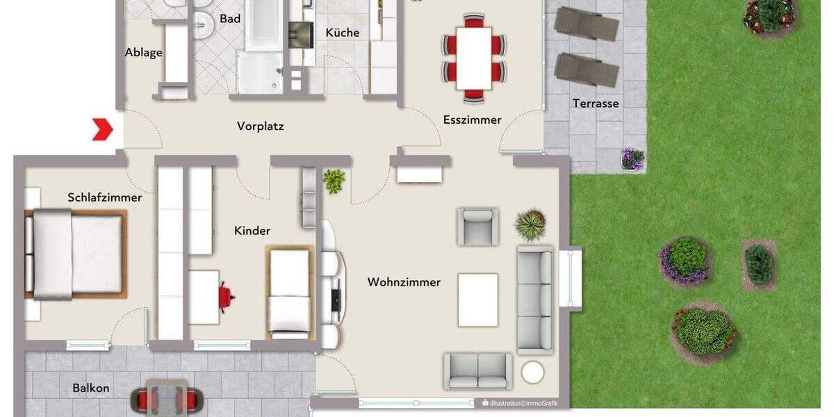 Etagenwohnung Aidlingen Deufringen - 3 Zimmer, 98 m&sup2;, 325.000&euro; | Angebot:25802256