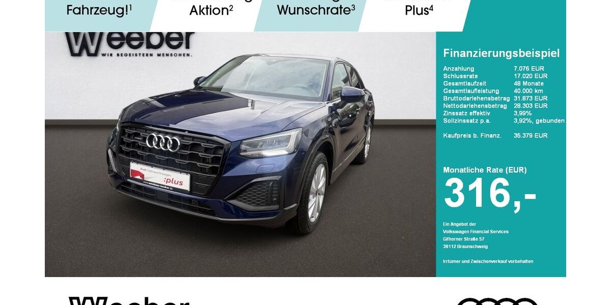 Audi Q2 21.496 km 34.729 &euro; Weil der Stadt 71263