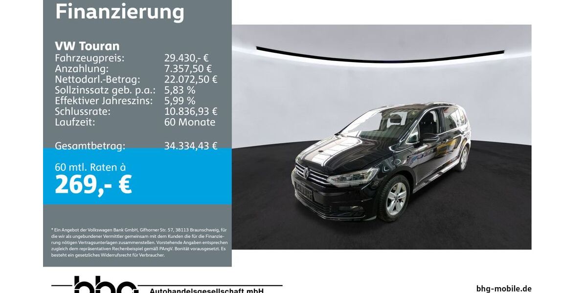 VW Touran 67.347 km 28.960 &euro; Reutlingen 72770