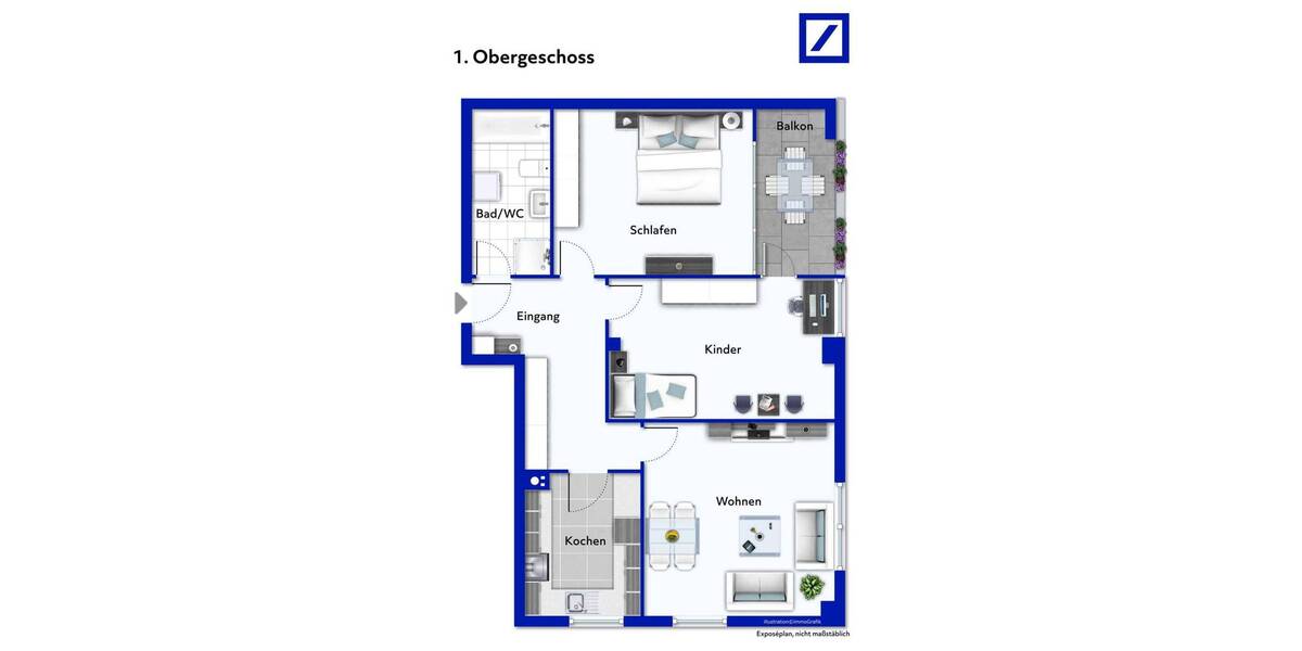 Etagenwohnung Pfullingen - 3 Zimmer, 74 m&sup2;, 279.000&euro; | Angebot:26570434