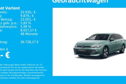 VW Passat Variant 25.722 km 32.930 &euro; Stuttgart-Wangen 70188