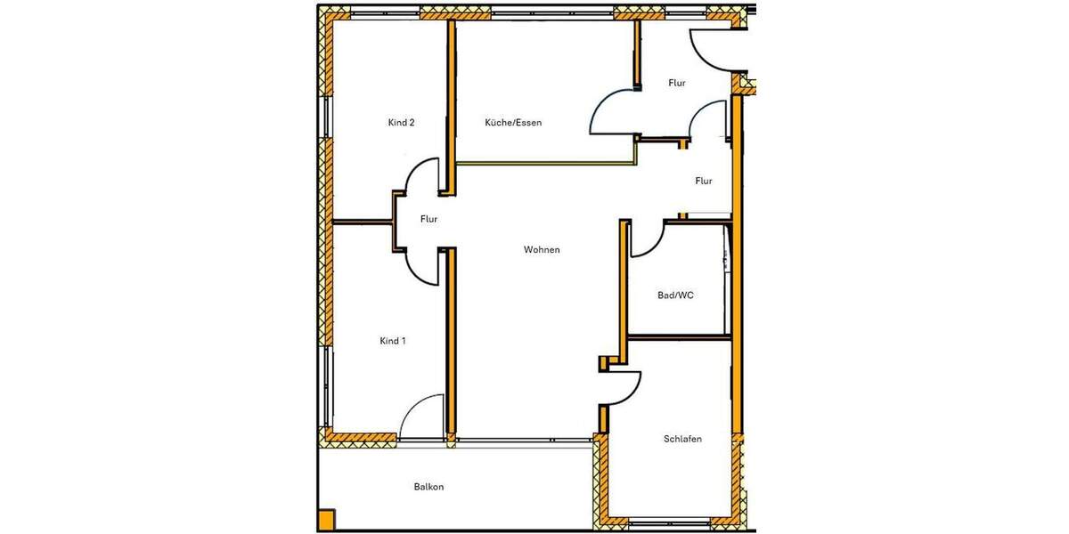 Etagenwohnung Horb am Neckar Horb - 4 Zimmer, 108 m&sup2;, 489.000&euro; | Angebot:25775749