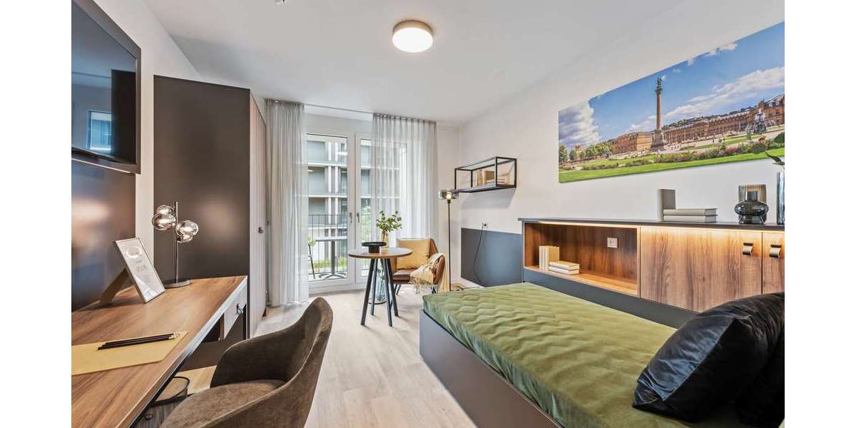 Etagenwohnung Stuttgart Wallgraben-West - 1 Zimmer, 23 m&sup2;, 605&euro; | Angebot:20360356