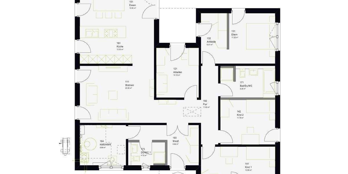 Bungalow Mössingen - 5 Zimmer, 142 m&sup2;, 605.539&euro; | Angebot:25679485